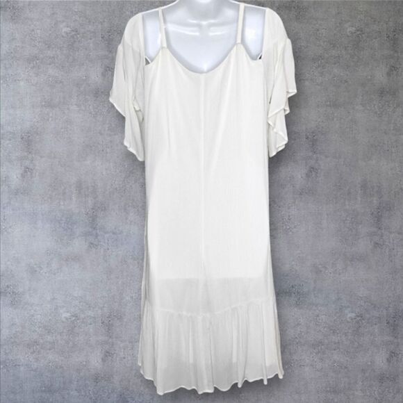 NWT Boho Chic Cold Shoulder Maxi Dress By Avenue Plus Size 14/16 - Picture 5 of 11